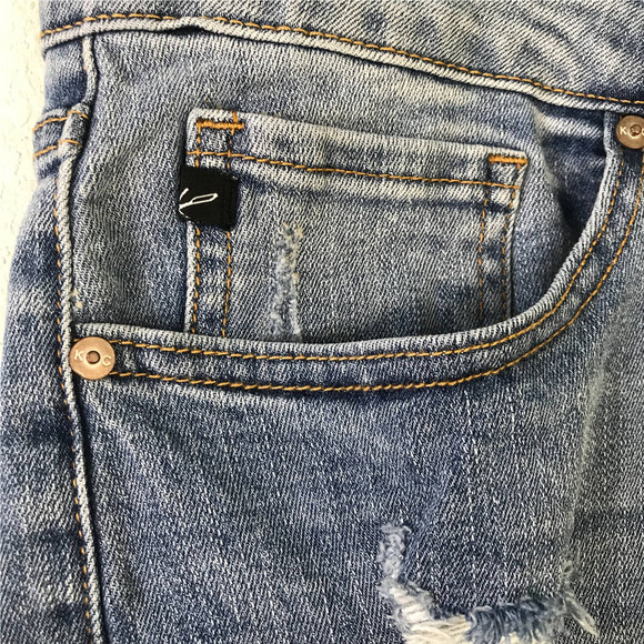 NWT KanCan Lori Mid Rise Ankle Distressed Raw Hem Skinny Jeans Plus Size 3XL/20W - Picture 9 of 15